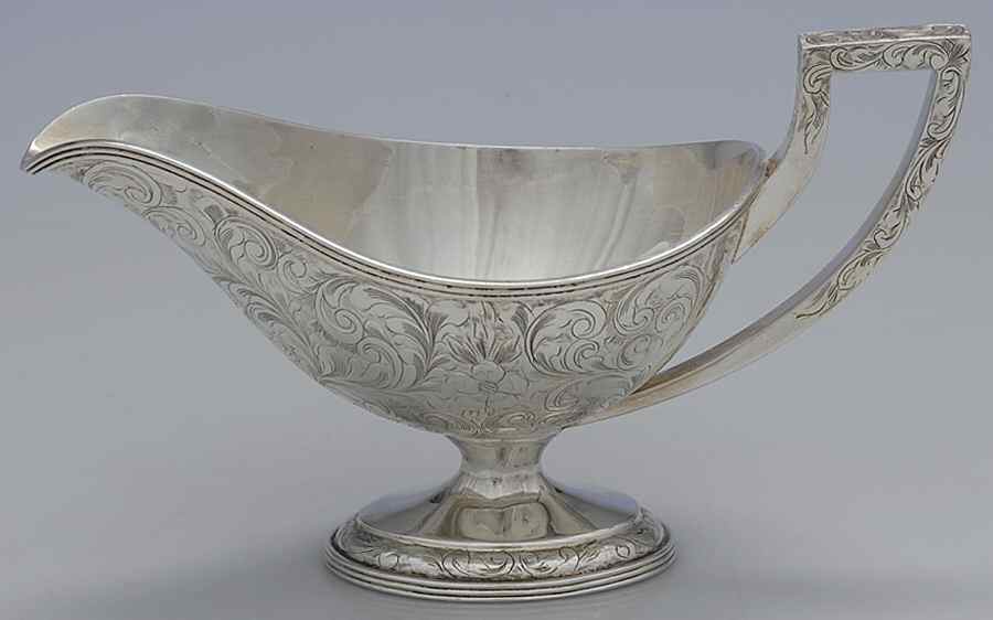 Lorraine (Sterling, Hollowware) Gravy Boat No Underplate by Schofield-1