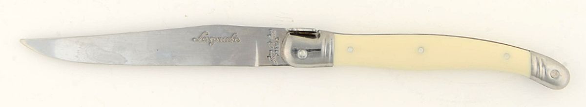 Laguiole-Ivory (Stainless) Individual Steak Knife Hollow Handle by Sabatier-1