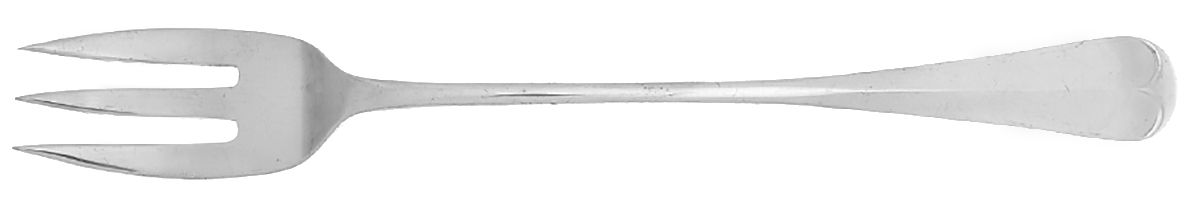 Rattail (Silverplate) Large Solid Dressing Fork by Sheffield Silver Co (England)-1
