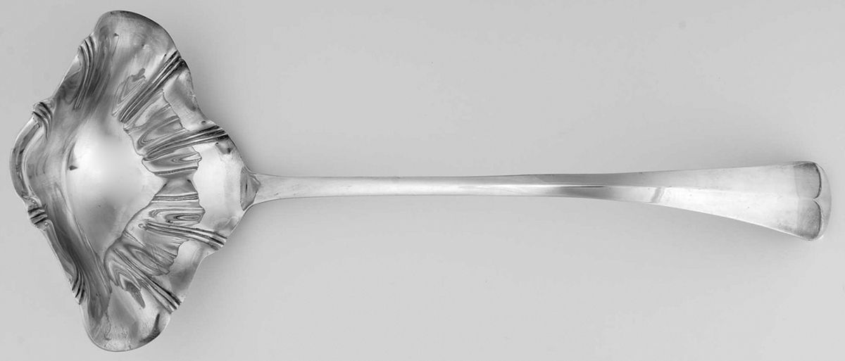 Rattail (Silverplate) Punch Ladle Solid Piece by Sheffield Silver Co (England)-1