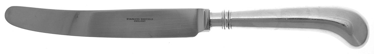 Rattail (Silverplate) New French Hollow Pistol Knife by Sheffield Silver Co (England)-1