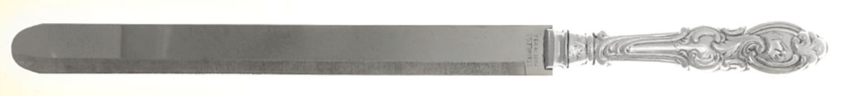 SSD3 (Sterling) Ham Slicer Knife with Stainless Blade by Sheffield Silver Co (England)-1