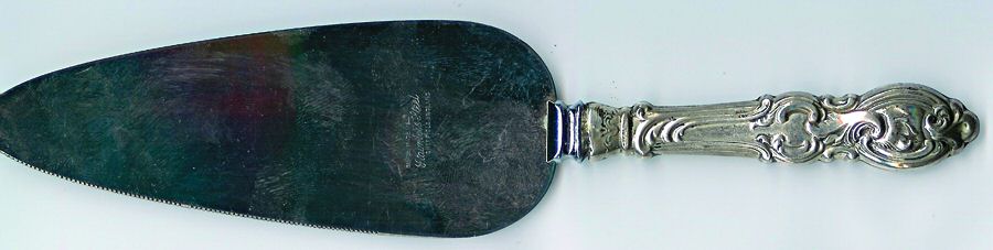 SSD3 (Sterling) Pie Server with Stainless Blade by Sheffield Silver Co (England)-1