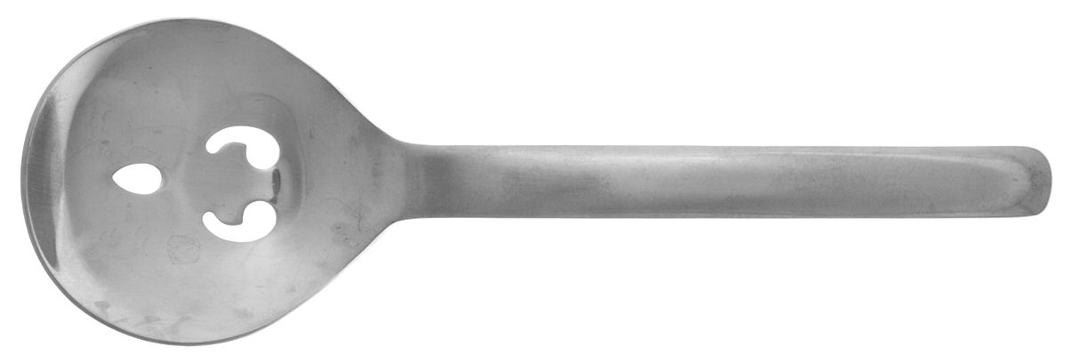 SPL12 (Stainless) Pierced Solid Serving Spoon by Splendide-1