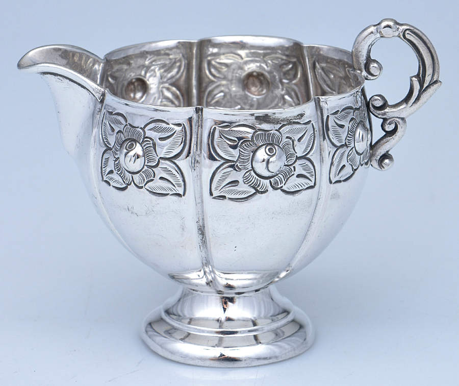 Aztec Rose (Sterling, Hollowware) Mini Creamer by Sanborns (Mexico)-1