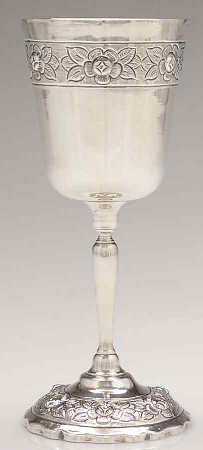 Aztec Rose (Sterling, Hollowware) Water Goblet by Sanborns (Mexico)-1