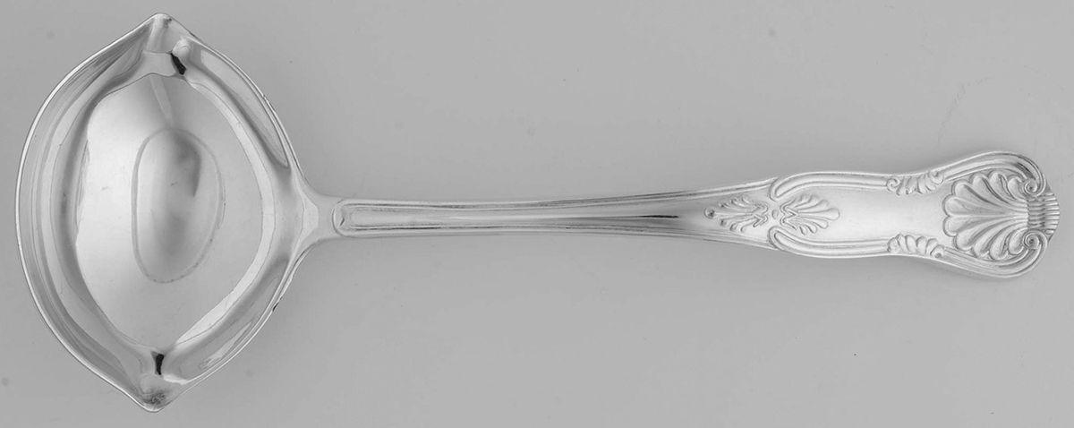 Kings (Silverplate) Solid Gravy Ladle by Sheffield-1