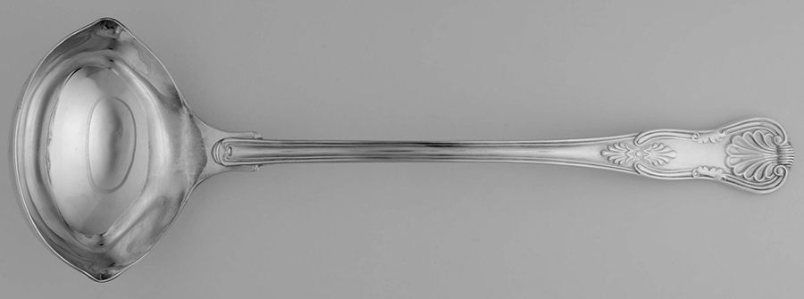 Kings (Silverplate) Punch Ladle Solid Piece by Sheffield-1