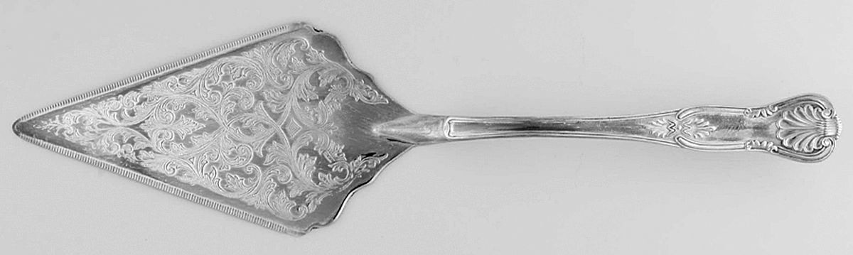 Kings (Silverplate) Solid Pastry Server by Sheffield-1