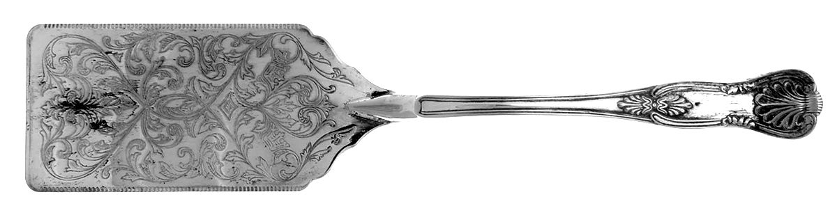 Kings (Silverplate) Lasagna Server, Solid Piece by Sheffield-1
