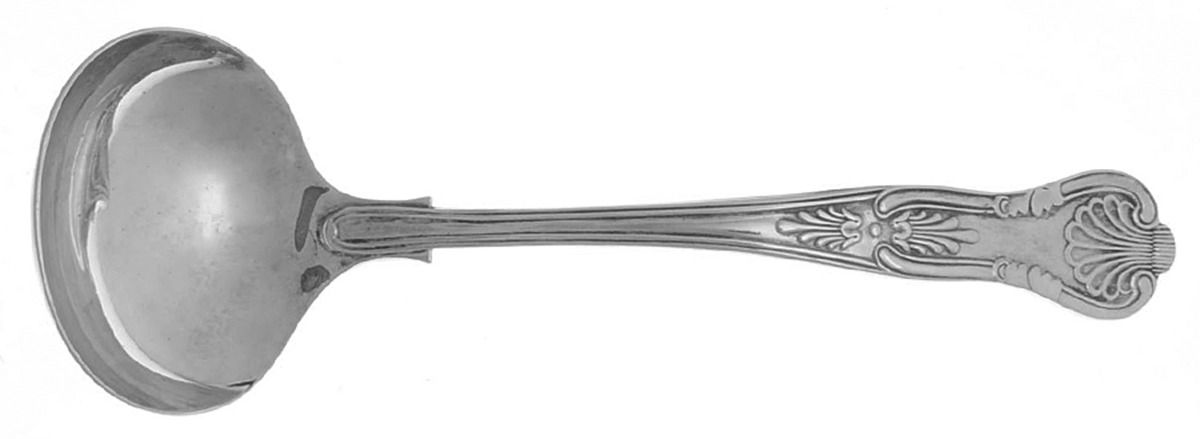 Kings (Silverplate) Solid Gravy Ladle by Sheffield-1