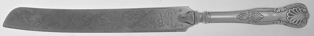 Kings (Silverplate) Solid Piece Wedding Cake Knife by Sheffield-1