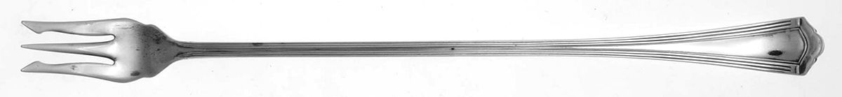 SIH4 (Silverplate) Long Handle Pickle/Olive Fork by Simpson Hall & Miller-1