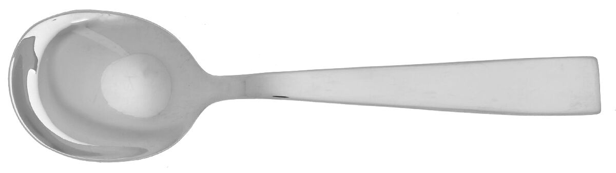 Gio Ponti (Stainless, Glossy) Round Bowl Soup Spoon (Bouillon) by Sambonet-1