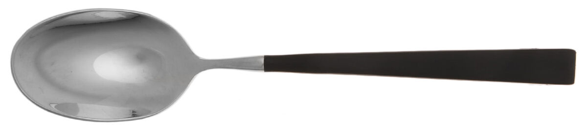 Linea Q Noir (Stainless) Teaspoon by Sambonet-1