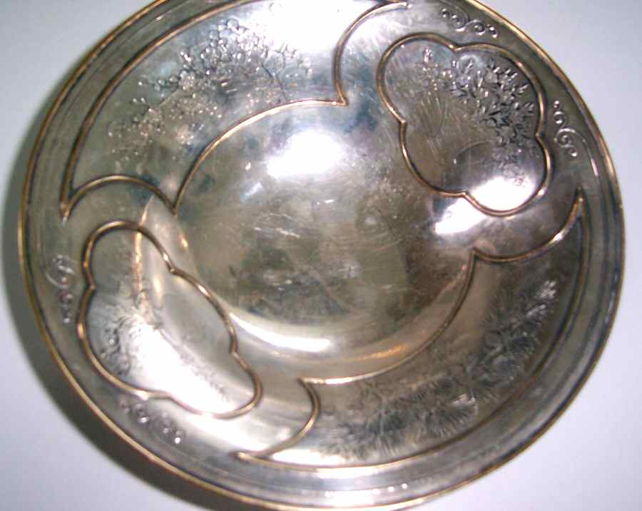 6094 (Sterling, Hollowware) Sterling Sandwich Plate by The Sweetser Co-1