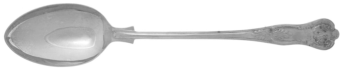 Silverplate Flatware Solid Buffet Serving Spoon by Sheridan Silver Co-1