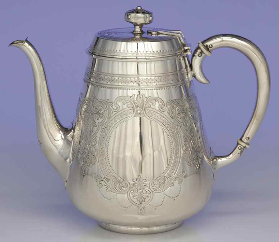 Sterling Hollowware Coffee Pot by Samuel Smily-1