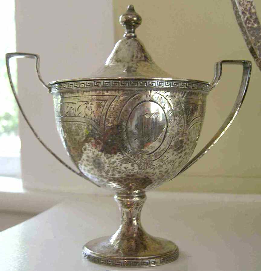 2900 (Sterling, Hollowware) Sugar Bowl & Lid by Schofield-1