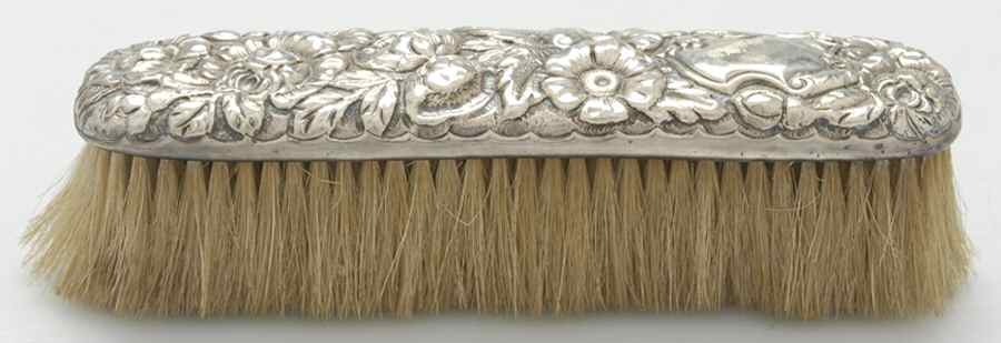 Repousse (Sterling, Hollowware) Shoe Brush by Simons Bros -1