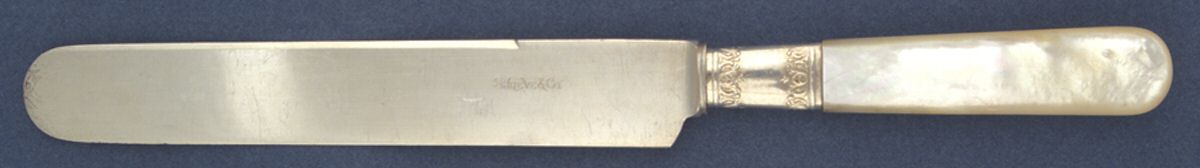 Pearl Handle 1 (Sterling) Old French Hollow Knife by Shreve Silver-1