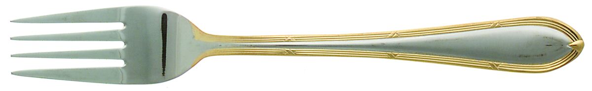 SBB2 (Stainless, Gold Accents) Fork by SBS Bestecke-1
