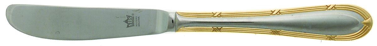 SBB2 (Stainless, Gold Accents) Modern Hollow Knife by SBS Bestecke-1