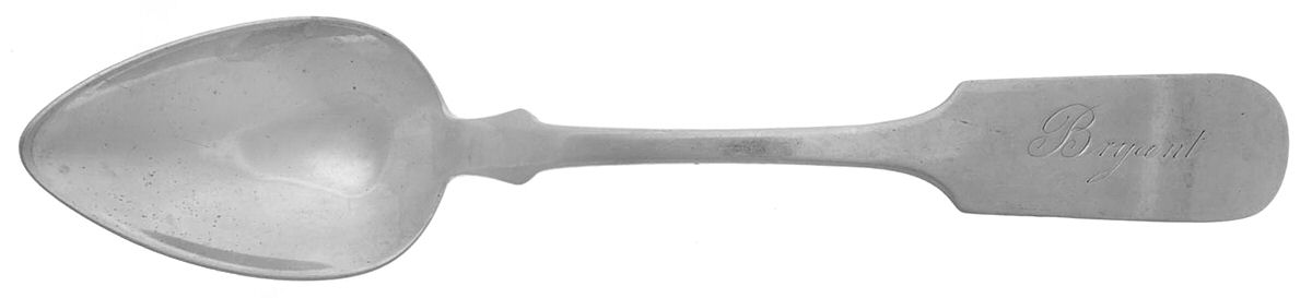 Coin Silver Flatware Dessert/Oval Soup Spoon by Stephen Castan-1