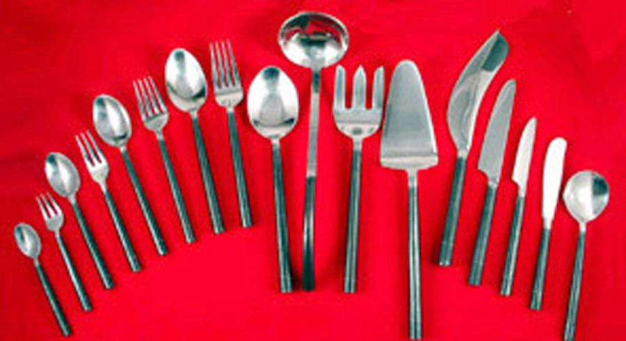 Plai Fah (Stainless) Solid Serving Fork by Sitca-1