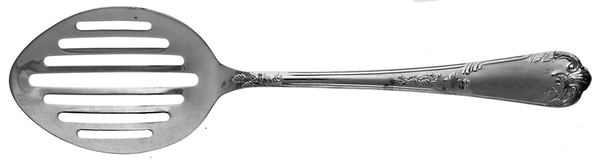 SSD6 (Silverplate) Pierced Tablespoon (Serving Spoon) by Sheffield Silver Co (England)-1