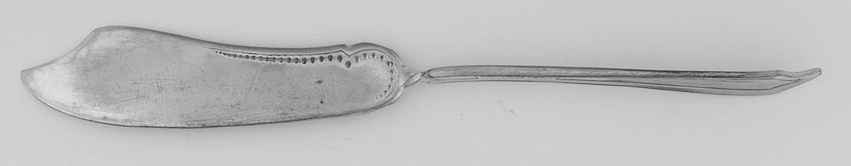 SHP3 Flat Handle Master Butter Knife by Sheffield Plate -1
