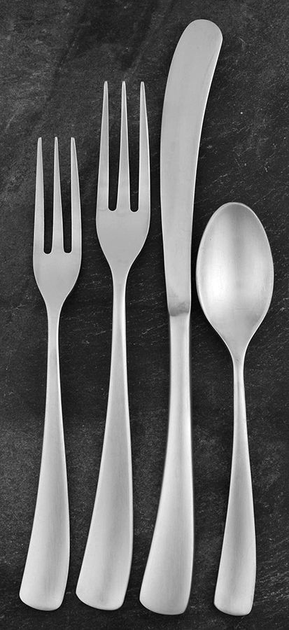 Larch-Satin (Stainless) 4 Piece Place Setting by Studio William-1