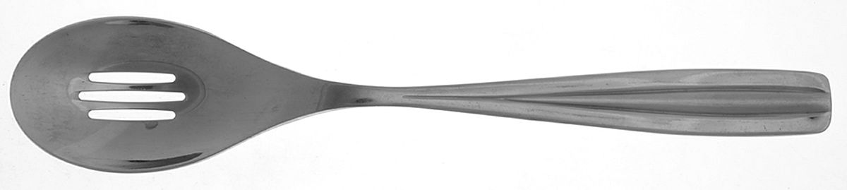 Papaya-Mirror (Stainless) Pierced Tablespoon (Serving Spoon) by Studio William-1