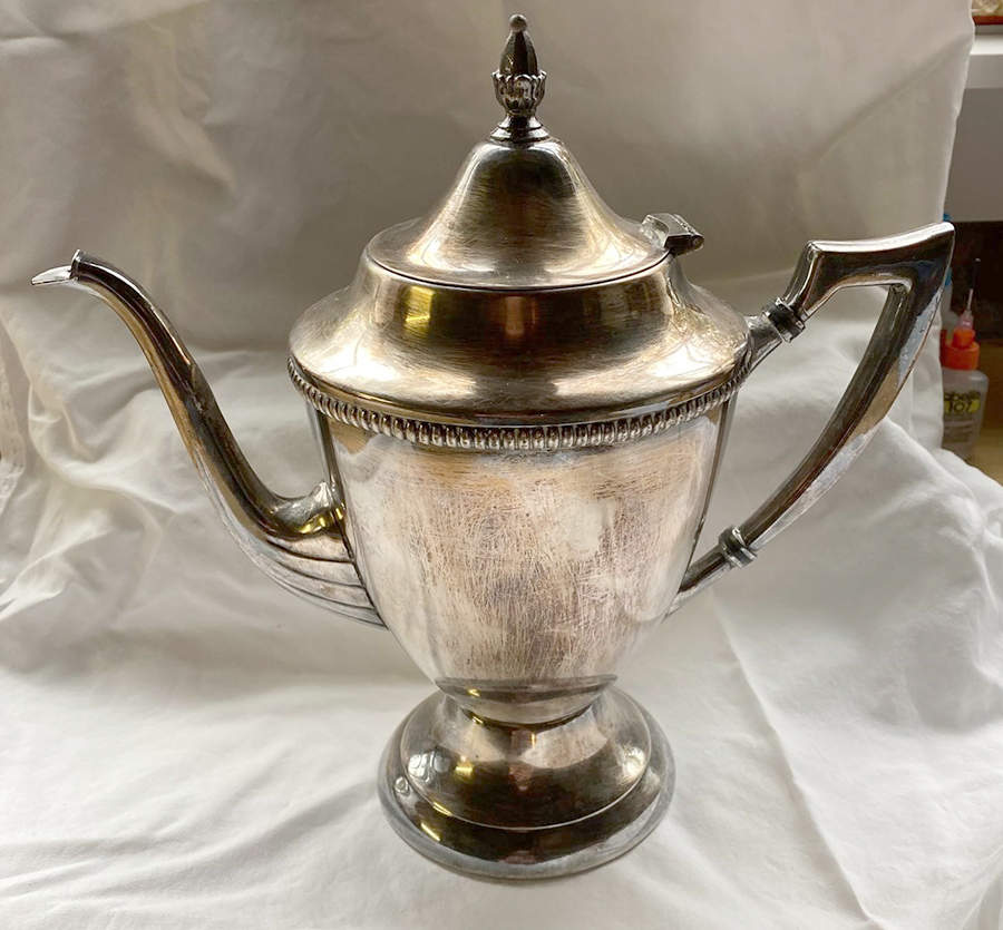 3620 (Silverplate, Hollowware) Silverplate Coffee Pot by Sheets-Rockford-1