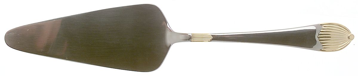 SBB11G (Stainless, Gold Accent) All Stainless Pie Server by SBS Bestecke-1