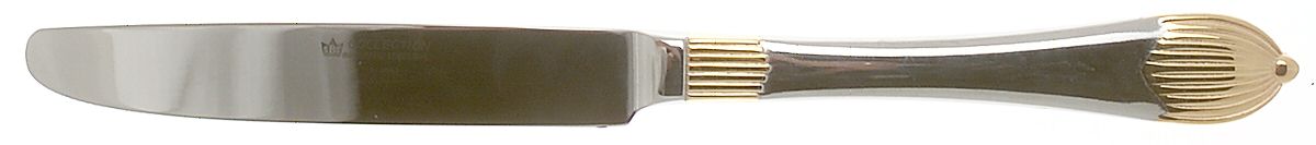 SBB11G (Stainless, Gold Accent) New French Solid Knife by SBS Bestecke-1