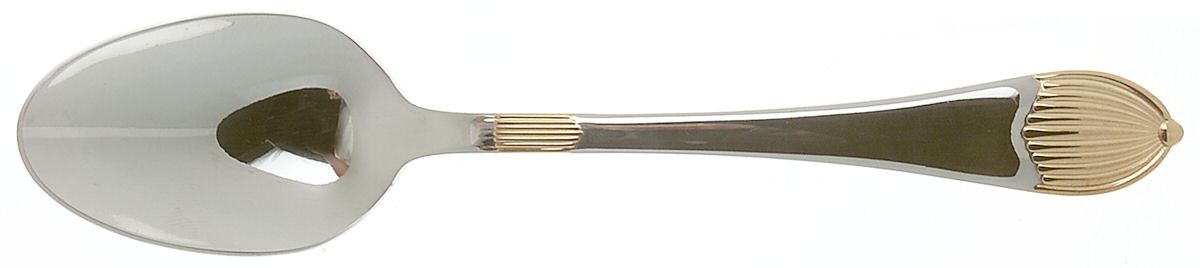 SBB11G (Stainless, Gold Accent) Place/Oval Soup Spoon by SBS Bestecke-1