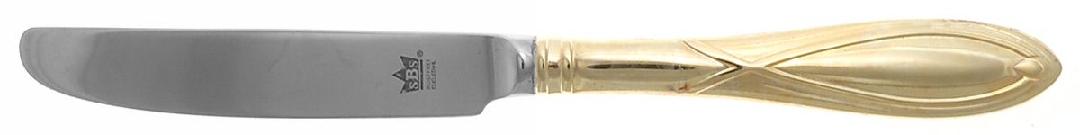 SBB12 (Gold Electroplate) New French Solid Knife by SBS Bestecke-1