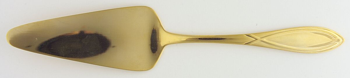SBB12 (Gold Electroplate) Solid Pie Server by SBS Bestecke-1