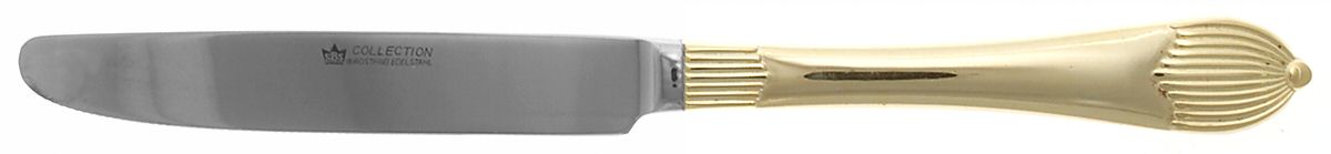SBB17 (Gold Electroplate) New French Solid Knife by SBS Bestecke-1