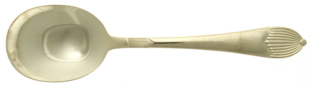 SBB17 (Gold Electroplate) Solid Smooth Casserole Spoon by SBS Bestecke-1