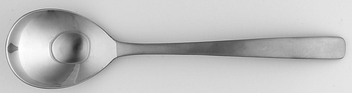 SOL13 (Stainless) Solid Serving Spoon by Sola-1