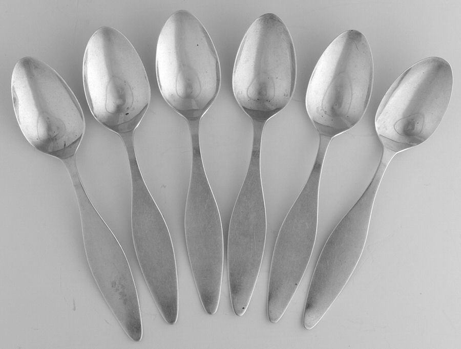 SBS17 (Sterling) Tea/Five O'Clock Spoon - Set of 6 by Saart Brothers-1
