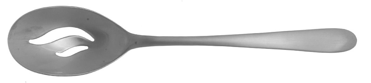 Lucerne (Stainless) Pierced Solid Serving Spoon by Splendide-1