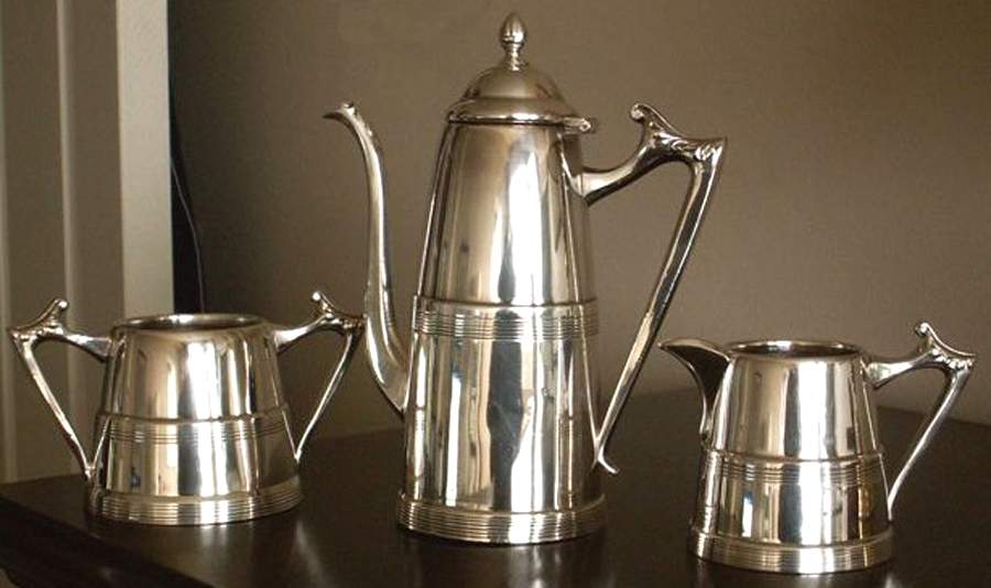 1112 (Silverplate, Hollowware) Mini Coffee Pot by Sheffield Silver Co (USA)-1