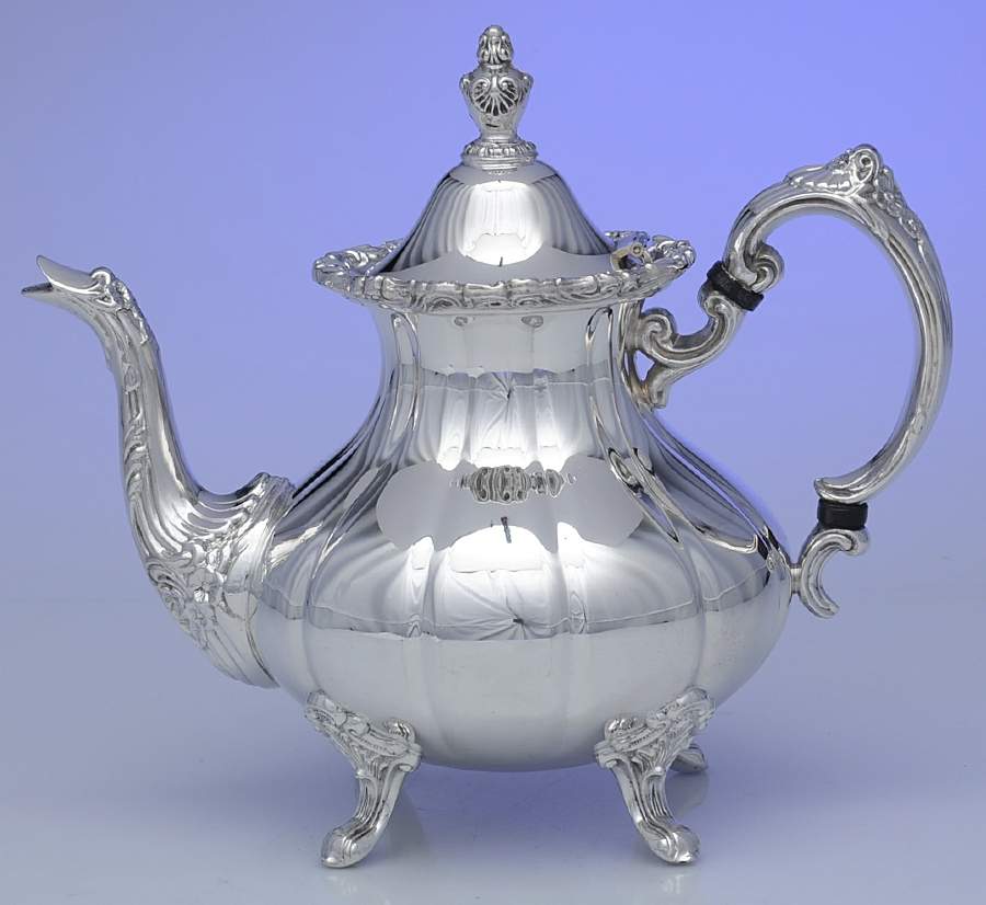 434 (Silverplate, Hollowware) Teapot by Sheffield Silver Co (USA)-1