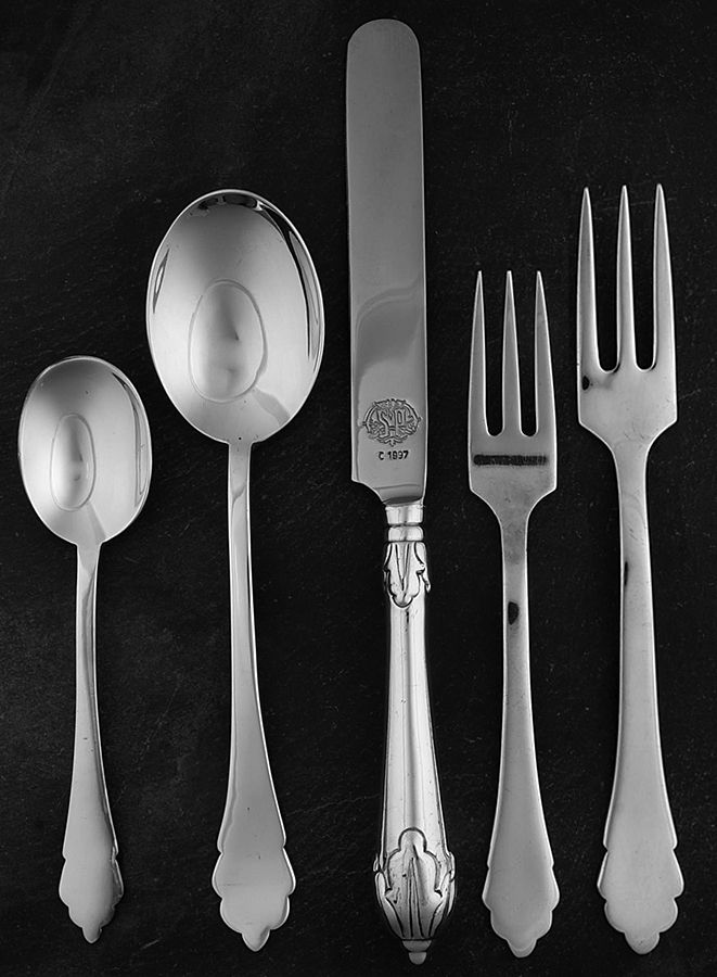 S3P1 (Silverplate) 5 Piece Place Setting by Source Perrier Collection-1