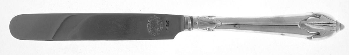 S3P1 (Silverplate) Blunt Hollow Knife with Bolster by Source Perrier Collection-1
