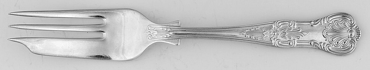 Queens (Silverplate) Pastry Fork by Sheffield Silver Co (England)-1