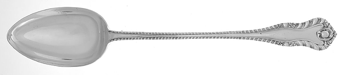SSD11(Silverplate) Large Solid Dressing Spoon by Sheffield Silver Co (England)-1